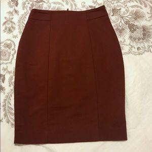 H&M maroon pencil skirt